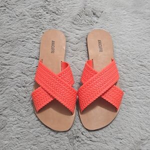 AnaCapri made in brazil orange sandals